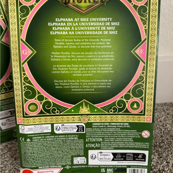 Wicked Shiz Dolls Elphaba and Madame Morrible by Mattel NWB - last pair - Picture 6 of 7